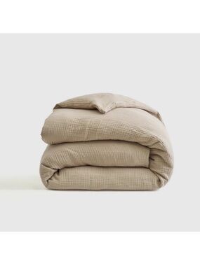 QUINCE Organic Airy Gauze Duvet Cover Full/Queen Dune 8192